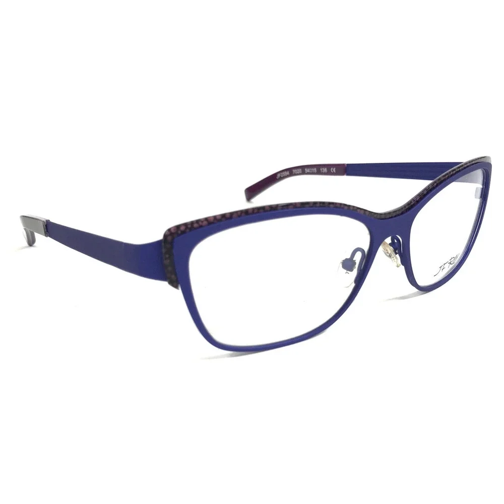 J.F. Rey Eyeglasses Frames JF2554 7020 Purple Blue Brown Tortoise 54-15-136